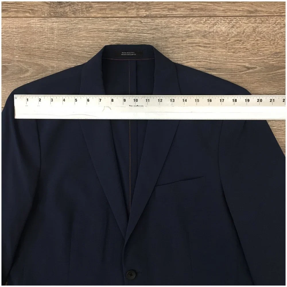 Perry Ellis Mens Blazer Sport Coat Two Button Casual Jacket Size‎ 44L Slim Suits
